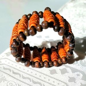 Vintage Wooden Bead Bracelet
